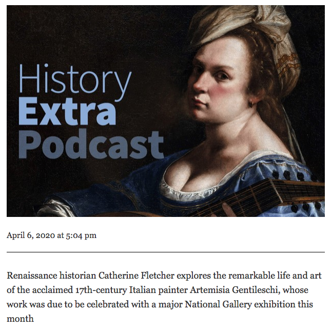 History Extra Podcast Artemisia Gentileschi