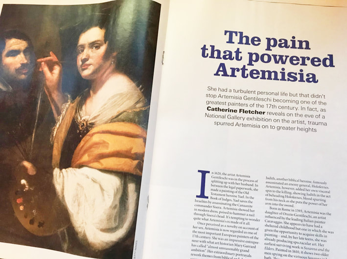 History Magazine articolo Artemisia Gentileschi p1